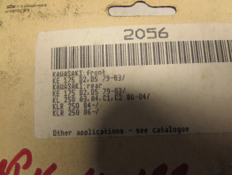 Bremsbeläge hinten Kawasaki Overige Kawasaki