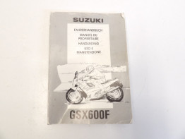 Instructieboekje Suzuki GSX F 600