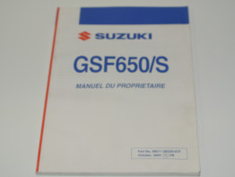 Instructieboekje Suzuki GSF 600 650 Bandit 