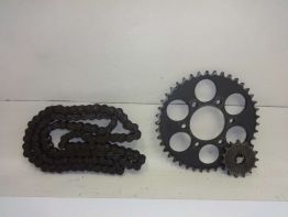 Chain and sprocket kit Suzuki GSX R 750