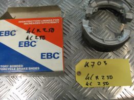 Remblokken achter Kawasaki KLR 250