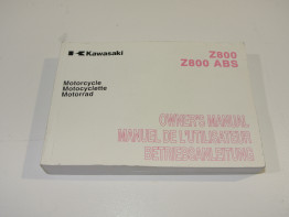 Instructieboekje Kawasaki Z 800