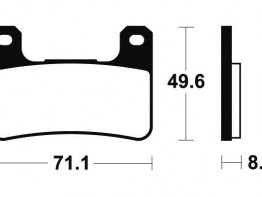 Braking pads front Suzuki GSX R 600