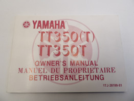 Fahrerhandbuch Yamaha TT 350