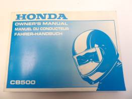 Instructieboekje Honda CB 500
