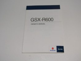 Fahrerhandbuch Suzuki GSX R 600
