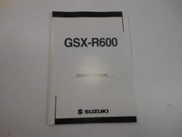 Manuel Suzuki GSX R 600