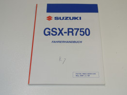 Fahrerhandbuch Suzuki GSX R 750