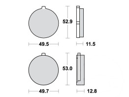 Braking pads front Suzuki GS 750