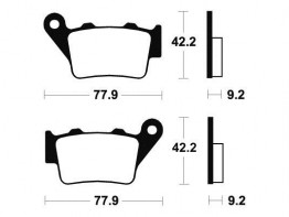 Braking pads rear BMW F 800 GS