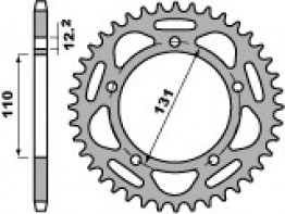 Rear sprocket BMW S 1000 RR