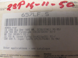 Remblokken achter Honda CBR 900 RR