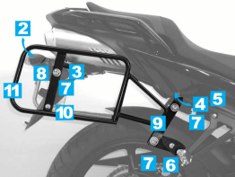 Koffer halter set Yamaha FZ6