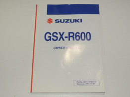 Manuel Suzuki GSX R 600