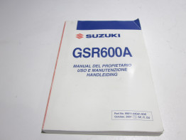 Manual de instrucciones Suzuki GSR 600