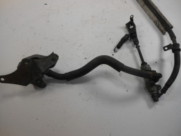 Rempomp achter Honda TRANSALP