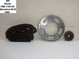 Chain and sprocket kit Honda CBR 1100 XX