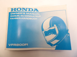 Instructieboekje Honda VFR 800 I