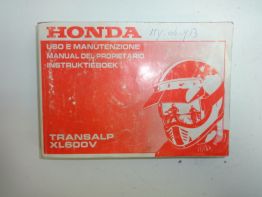 Instructieboekje Honda TRANSALP