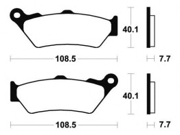 Bremsbeläge hinten BMW R 1200 GS LC