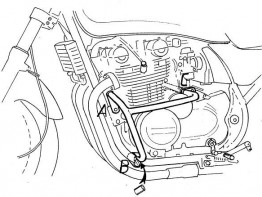 Motorschutzbugel Sturzbugel Kawasaki ZEPHYR 550