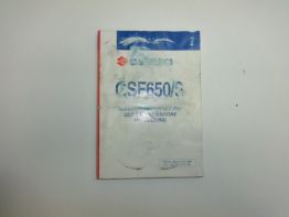 Fahrerhandbuch Suzuki GSF 650 Bandit
