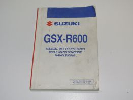 Manuel Suzuki GSX R 600