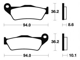 Bremsbeläge hinten BMW R 1200 GS