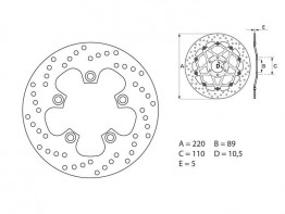 Achterremschijf Suzuki GSX R 1000