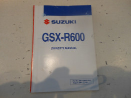 Fahrerhandbuch Suzuki GSX R 600