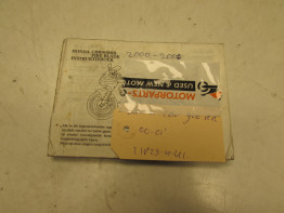 Instructieboekje Honda CBR Fireblade