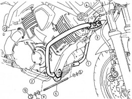 Motorschutzbugel Sturzbugel Yamaha BT 1100