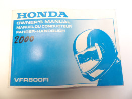 Instructieboekje Honda VFR 800 I