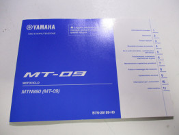 Fahrerhandbuch Yamaha MT 09