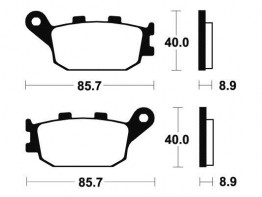 Braking pads rear Kawasaki Z 750