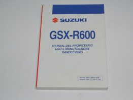 Manuel Suzuki GSX R 600