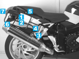Koffer halter set BMW K 1200 S 