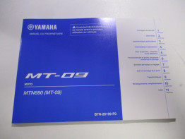 Instructieboekje Yamaha MT 09
