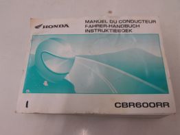 Instructieboekje Honda CBR 600 RR