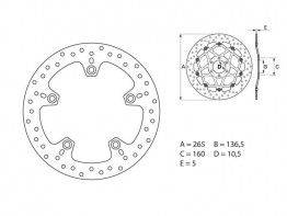 Achterremschijf BMW R 1200 GS Adventure