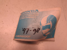 Instructieboekje Honda CBR 600 F