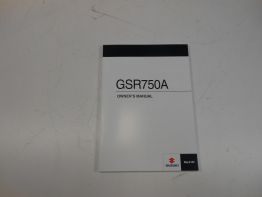 Instructieboekje Suzuki GSR 750