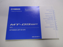 Instructieboekje Yamaha MT 09