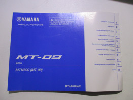 Instructieboekje Yamaha MT 09