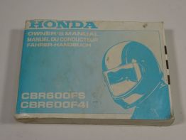 Fahrerhandbuch Honda CBR 600 FS Sport
