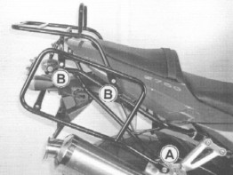 Suitcase bracket set Kawasaki Z 750