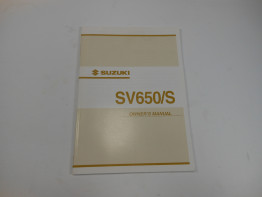 Fahrerhandbuch Suzuki SV 650