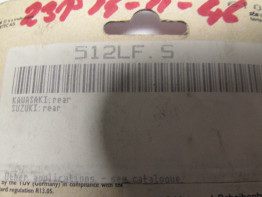 Remblokken achter Kawasaki Overige Kawasaki