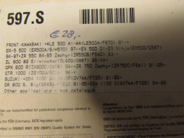 Braking pads front Kawasaki ER 5