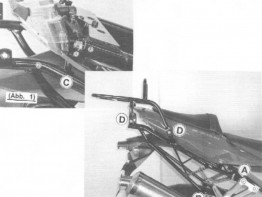 Rear carrier top box Kawasaki Z 750